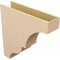 Ekena Millwork 9"W x 36"D x 36"H Thin Asheboro Rough Cedar Woodgrain TimberThane Corbel, Primed Tan CORUR09X36X36ASHRCPR - alternate 2